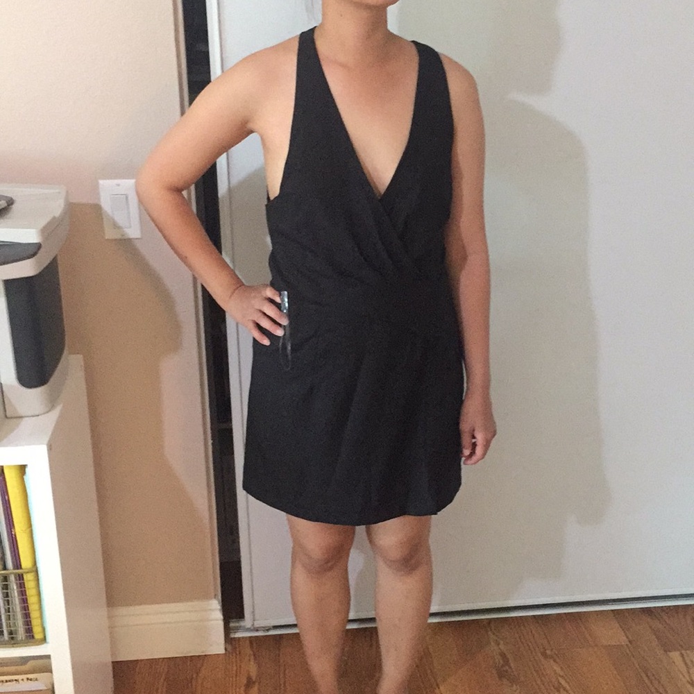 X-Back Black Dress
